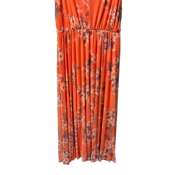 Enfocus Dress Size 8P Floral Sleeveless Maxi Dress With Rhinestone Detail - Picture 11 of 12